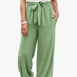 Loose Flowy Summer Beach Pants with Pockets